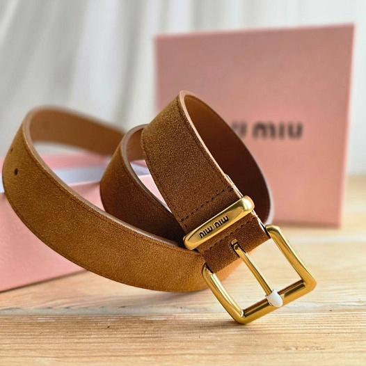Замшевый ремень MIU MIU - длина 80 / 85 см   
