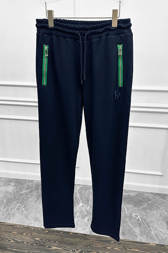 Мужские спортивные штаны Bottega Veneta - Navy / Green