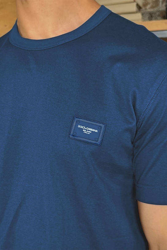 Мужская футболка Dolce & Gabbana Premium - Misty Blue
