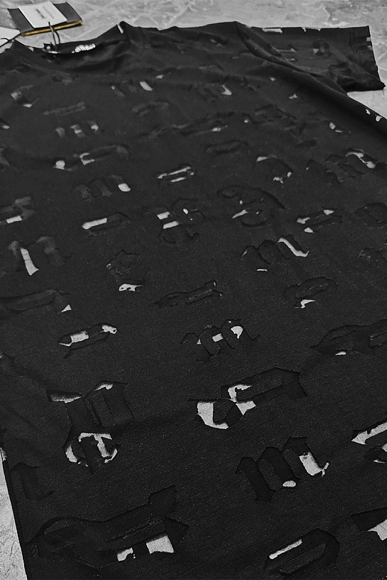 Мужская чёрная футболка Palm Angels