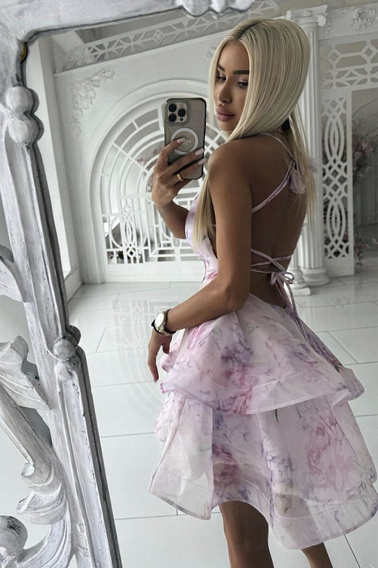 Женское платье Zimmermann розового цвета