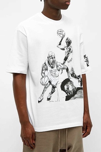Белая оверсайз футболка  Air Jordan x Off-White   