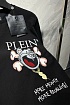 Чёрная футболка Philipp Plein more money more problems