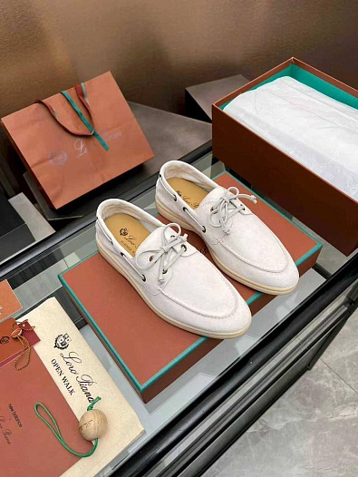 Женские замшевые лоферы Loro Piana premium   