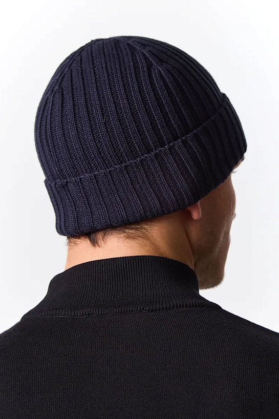 Мужская шапка Trussardi logo-patch - Navy