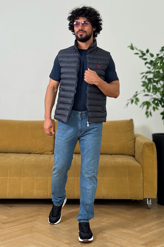 Мужской жилет синего цвета Polo Ralph Lauren