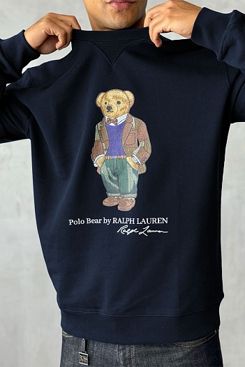 Тёмно-синий свитшот Polo Ralph Lauren "Bear"   