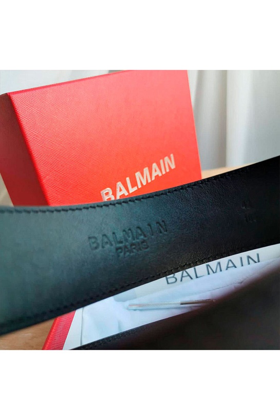 Кожаный ремень Balmain (длина 105 / 110 см)