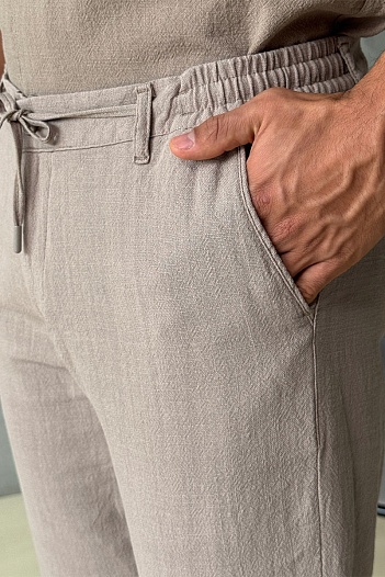 Мужские брюки Loro Piana бежевого цвета   