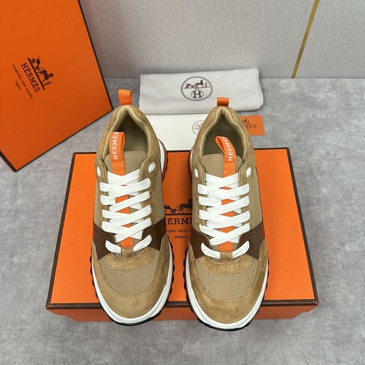 Мужские кроссовки Hermes Leader - Brown   