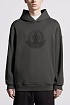 Мужское серое худи Moncler logo-print