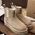 Женские замшевые ботинки с мехомм UGG Dipper - Beige