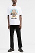 Белая футболка Moschino Couture Robot Teddy graphic-print