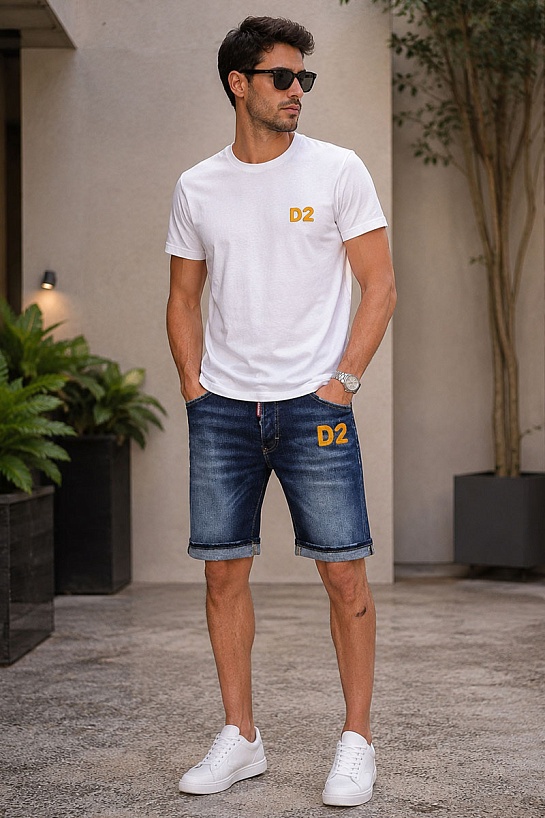Мужские джинсовые шорты Dsquared2