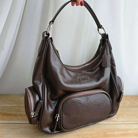 Женская кожаная сумка MIU MIU 34x23 см