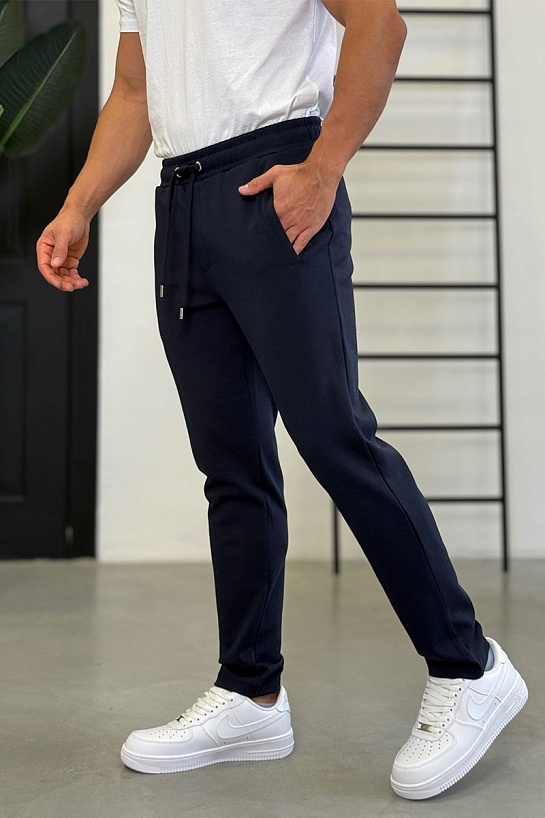 Спортивные штаны Dolce & Gabbana logo plaque - Navy