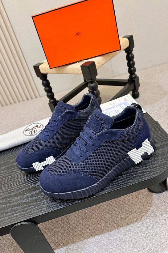 Мужские синие кроссовки Hermes Bouncing