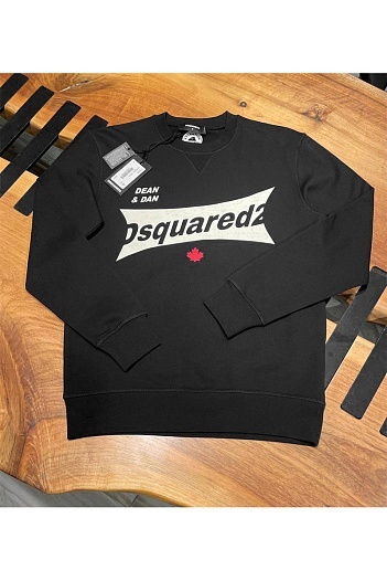 Мужской чёрный свитшот Dsquared2 cool fit   