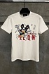 Белая оверсайз футболка Dsquared2 graffiti-print