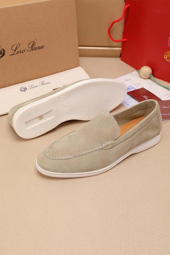 Мужские замшевые лоферы Loro Piana Summer Walk