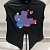 Женский чёрный топ Love Moschino Hearts print