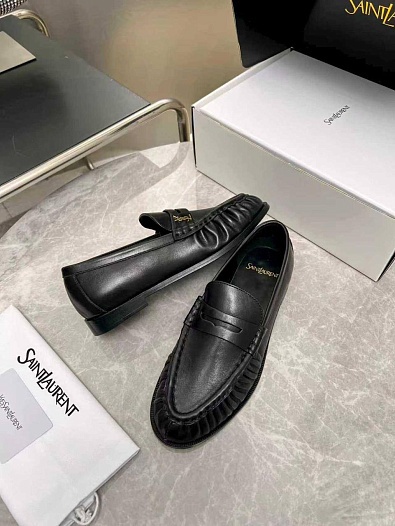 Женские кожаные лоферы Yves Saint Laurent premium   