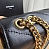 Кожаная чёрная сумка Yves Saint Laurent LouLou 26x14 см