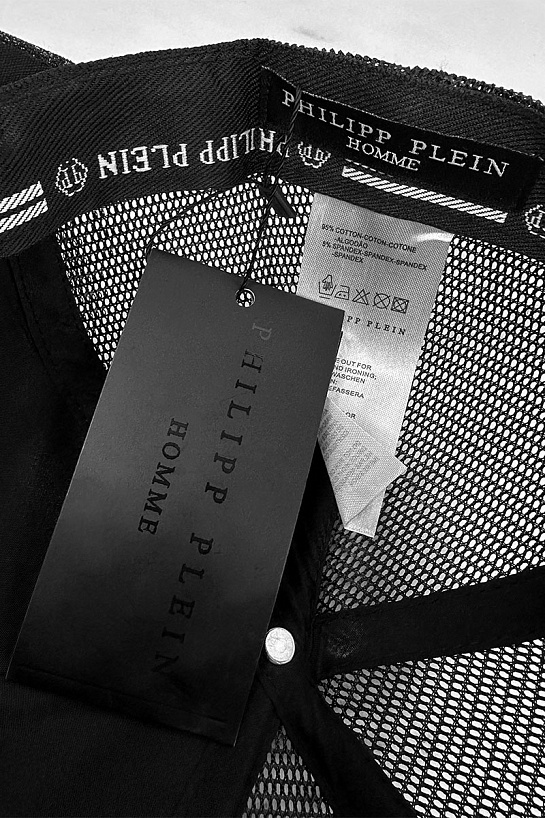 Мужская бейсболка Philipp Plein metallic-skull