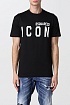 Мужская футболка Dsquared2 "ICON" - Black