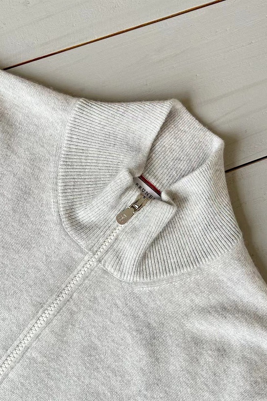 Кашемировый свитер Brunello Cucinelli Premium - Light Grey