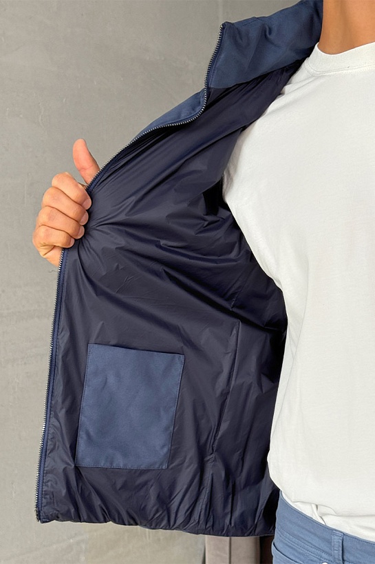 Мужской синий жилет Loro Piana