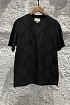 Чёрная оверсайз футболка Gucci GG monogram