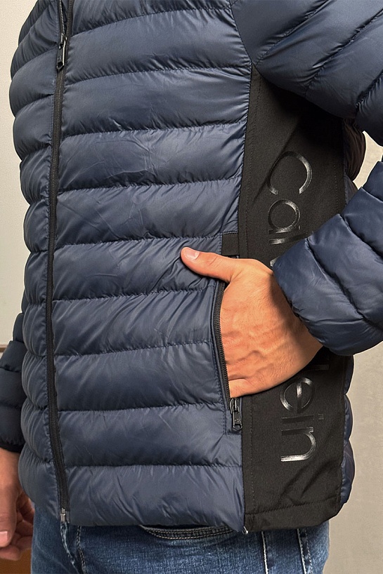 Мужская куртка Calvin Klein side-logo - Navy