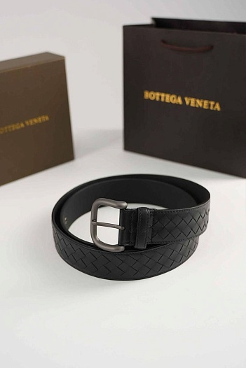 Кожаный ремень Bottega Veneta (ширина 4 см, длина 100 / 105 см)   
