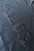 Тёмно-синяя мужская футболка Prada embossed logo