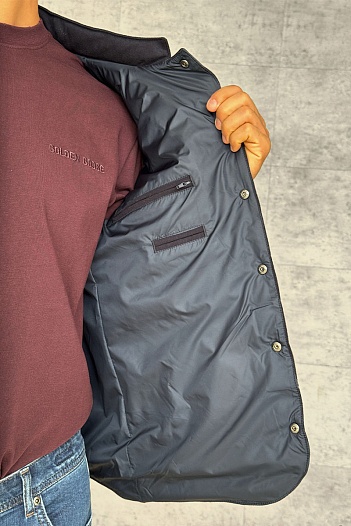 Мужской синий жилет Loro Piana   