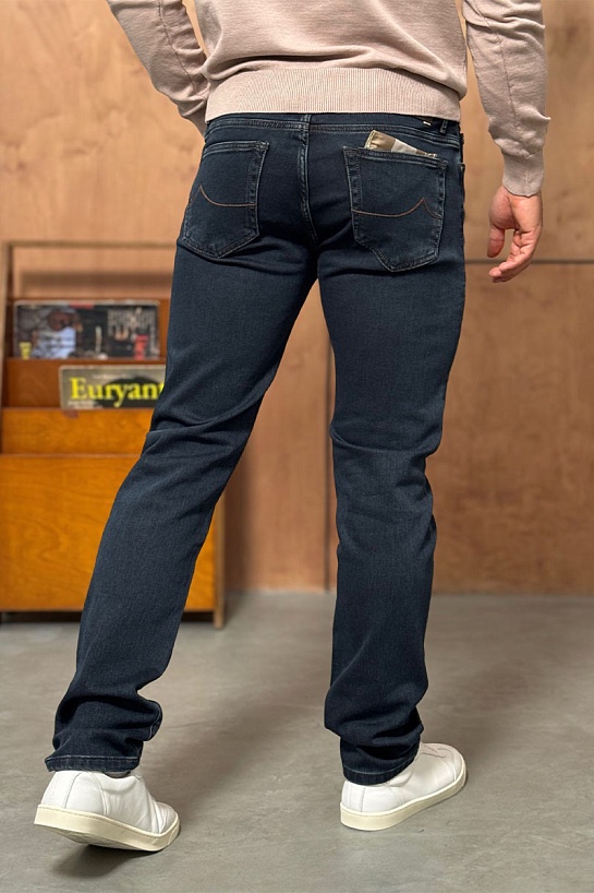 Мужские тёмно-синие джинсы Jacob Cohen regular fit