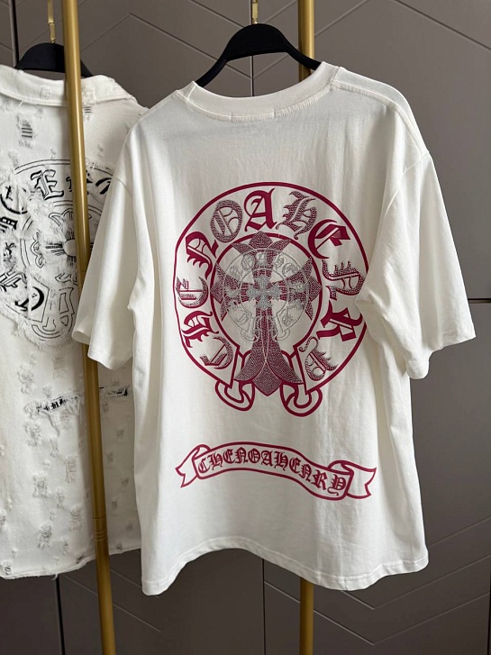 Женская оверсайз футболка Chrome Hearts premium