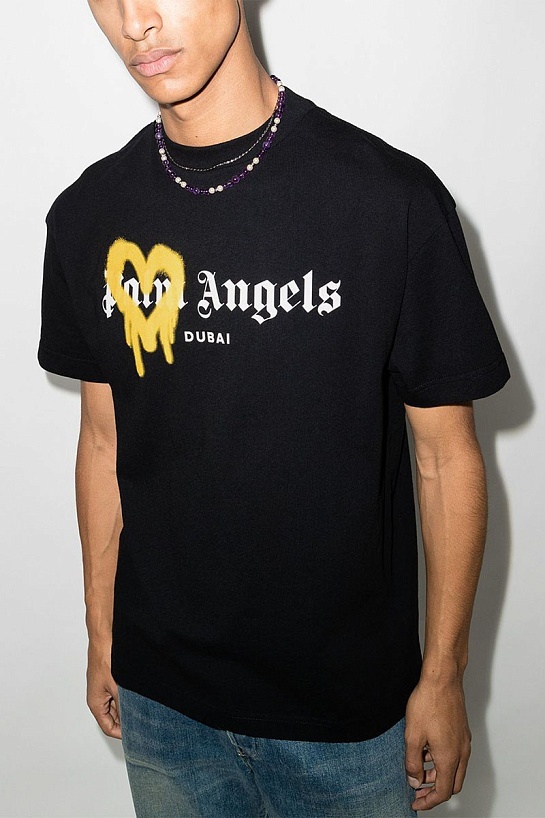 Оверсайз футболка Palm Angels Dubai Heart Sprayed