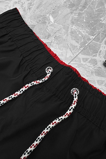 Мужские чёрные шорты Paul & Shark logo-patch   