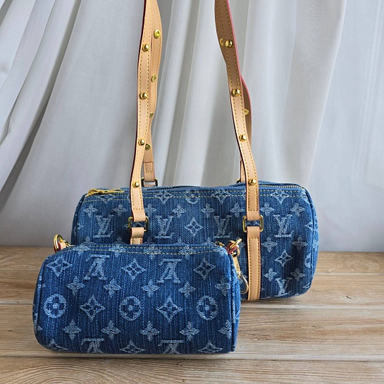 Женская джинсовая сумка Louis Vuitton 2 в 1 28x13 см