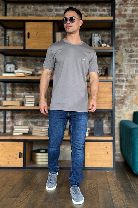 Мужская футболка Dolce & Gabbana Premium - Grey Khaki