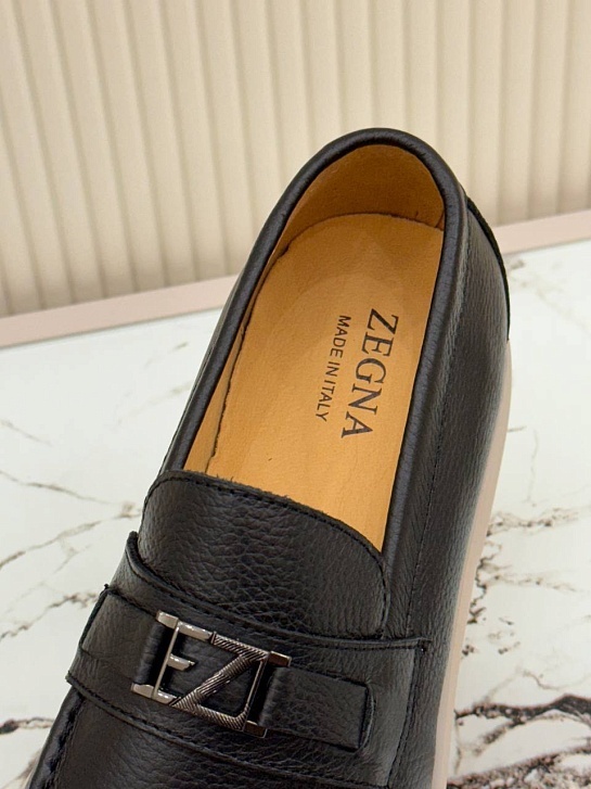 Мужские кожаные лоферы Ermenegildo Zegna