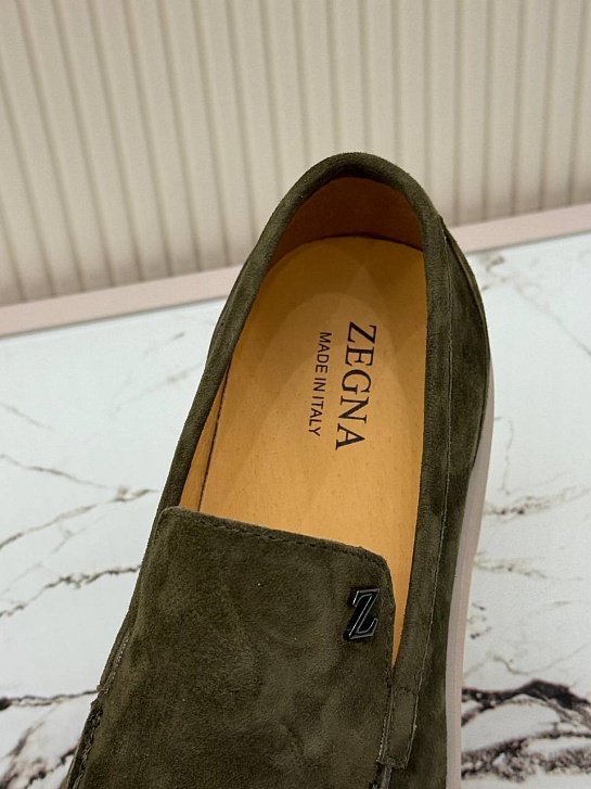 Мужские замшевые лоферы Ermenegildo Zegna