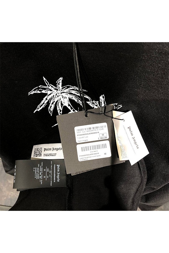 Оверсайз футболка Palm Angels "Sunset Palms" - Black