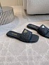 Женские шлёпанцы Prada чёрного цвета