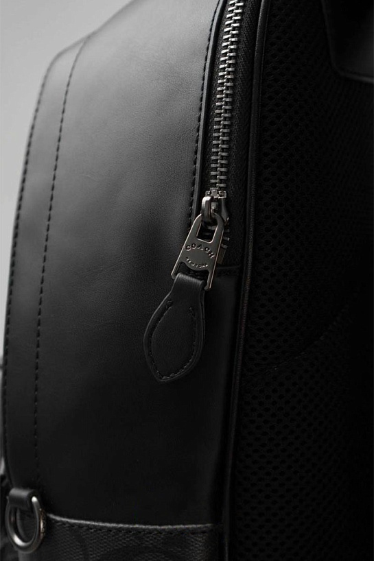 Кожаный рюкзак Coach monogram 39x30 см