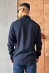 Мужская рубашка Hermes H embroidered - Navy