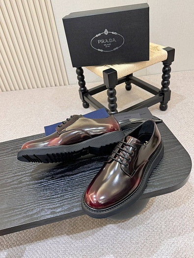 Лакированные ботинки Prada premium - Brown   