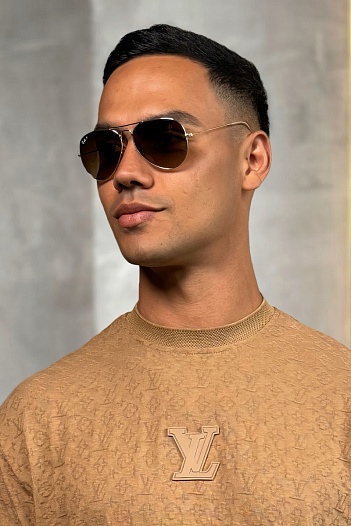 Солнцезащитные очки Ray-Ban Aviator Large Metal - Brown   